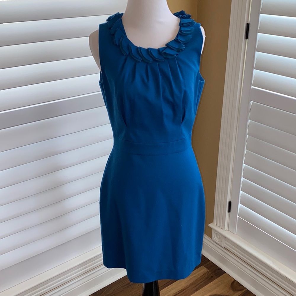 J Crew Leigh Dress Cerulean Blue 2